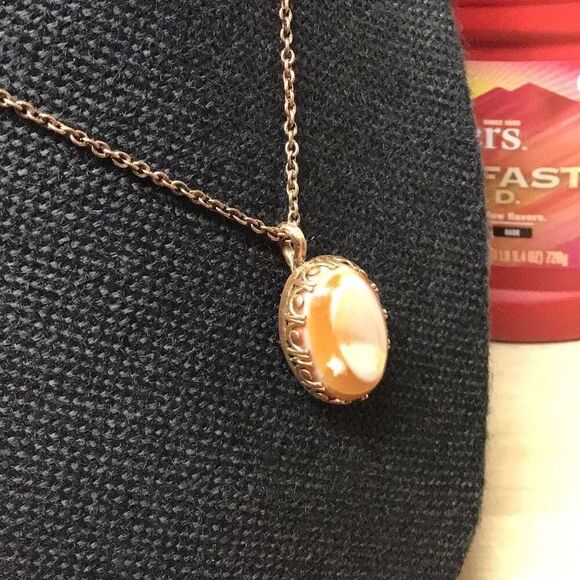 Necklace, Copper and Agate Handmade Pendant, Artisan, NEW, 18” - Picture 4 of 6